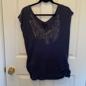 Banana Republic cinched beaded top - Size L